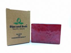 Red Wine and Pomegranate Extracts Handmade Soap 110 Gm